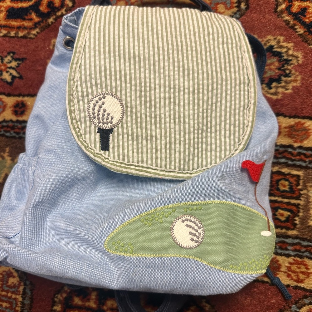 Blue and Green Kids Backpack